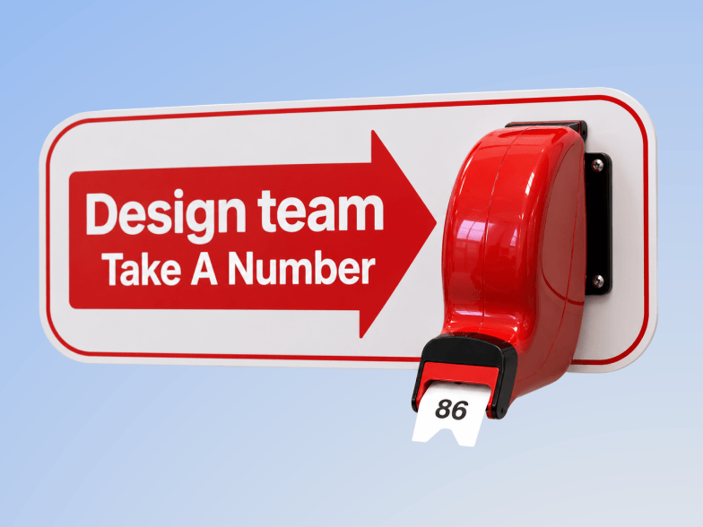 Every asset waits in the design queue