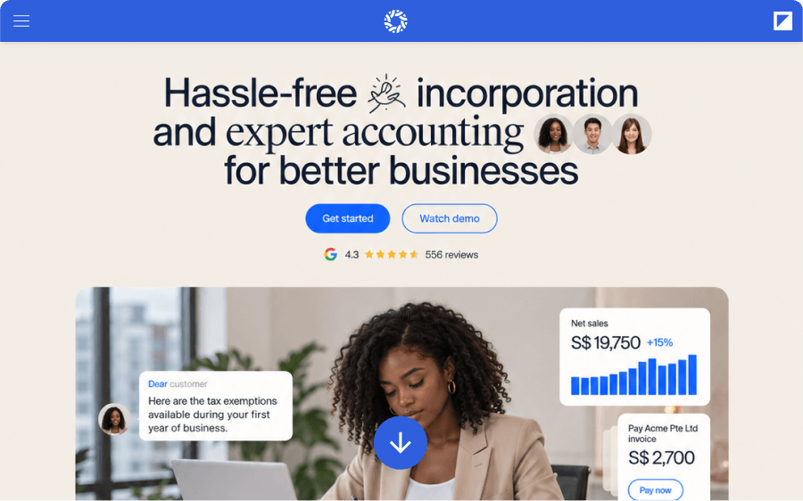 Landing pages
