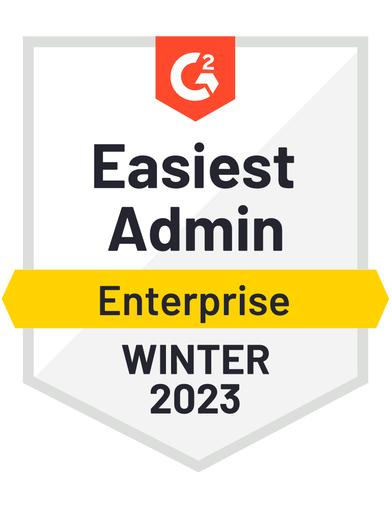 Foleon G2 Easiest Admin Enterprise