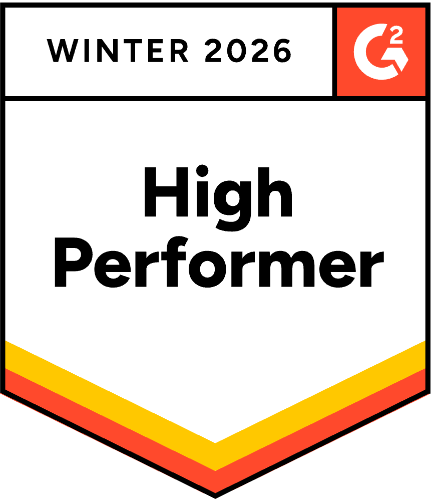 High performer G2 badge